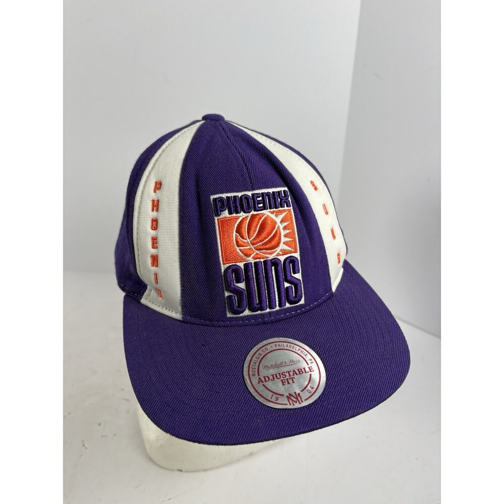 Phoenix Suns Mitchell & Ness Snapback Hat Purple Vintage Style NBA Adjustable